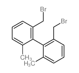 1-(bromomethyl)-2-[2-(bromomethyl)-6-methyl-phenyl]-3-methyl-benzene结构式