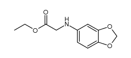 N-(3,4-methylendioxyphenyl)glycine ethyl ester结构式
