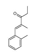 2-methyl-1-o-tolylpent-1-en-3-one Structure