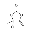 4-chloro-4-methyl-5-methylidene-1,3-dioxolan-2-one结构式