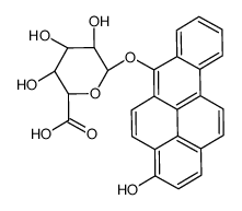 (2S,3S,4S,5R,6S)-3,4,5-trihydroxy-6-(3-hydroxybenzo[a]pyren-6-yl)oxyoxane-2-carboxylic acid结构式