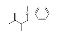 2,3-dimethylbut-3-enyl-dimethyl-phenylsilane结构式