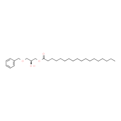 [S,(+)]-3-O-Benzyl-1-O-stearoyl-L-glycerol structure