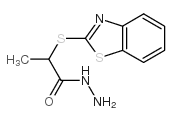 2-(1,3-苯并噻唑-2-基硫代)丙酰肼结构式