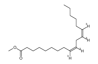 methyl (9,10,12,13-3H4)octadeca-(9Z,12Z)-dienoate Structure