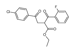 4-(4-chloro-phenyl)-2-(2-fluoro-benzoyl)-4-oxo-butyric acid ethyl ester Structure