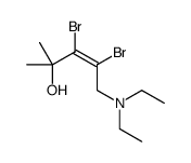 (E)-3,4-dibromo-5-(diethylamino)-2-methylpent-3-en-2-ol Structure