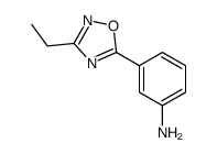 3-(3-Ethyl-1,2,4-oxadiazol-5-yl)aniline结构式