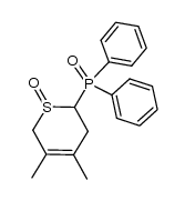 2-(diphenyl)phosphoryl-3,6-dihydro-4,5-dimethyl-2H-thiopyran S-oxide结构式