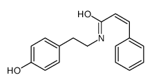 N-[2-(4-hydroxyphenyl)ethyl]-3-phenylprop-2-enamide结构式