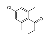 1-(4-chloro-2,6-dimethylphenyl)propan-1-one结构式