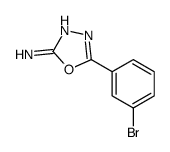 5-(3-溴苯基)-1,3,4-恶二唑-2-胺结构式