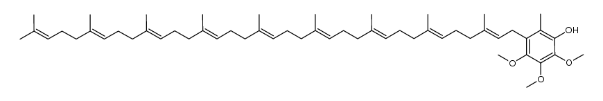 2,3,4-trimethoxy-6-methyl-5-solanesylphenol结构式