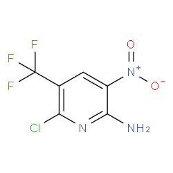 6-氯-3-硝基-5-(三氟甲基)吡啶-2-胺结构式
