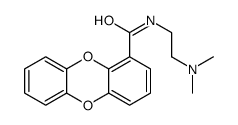 N-[2-(dimethylamino)ethyl]dibenzo-p-dioxin-1-carboxamide结构式