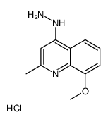 4-Hydrazino-8-methoxy-2-methylquinoline hydrochloride Structure