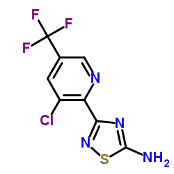 3-[3-氯-5-(三氟甲基)-2-吡啶]-1,2,4-噻二唑-5-胺结构式