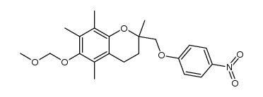 6-(Methoxymethoxy)-2,5,7,8-tetramethyl-2-[(4-nitrophenoxy)methyl]chroman Structure