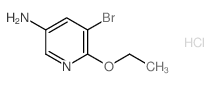 5-氨基-3-溴-2-乙氧基吡啶盐酸盐结构式