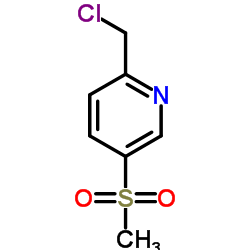 2-(氯甲基)-5-(甲基磺酰基)吡啶结构式
