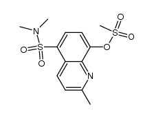 5-N,N-dimethylaminosulfonyl-8-methylsulfonyloxyquinaldine结构式