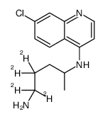 Didesethyl chloroquine-d4结构式