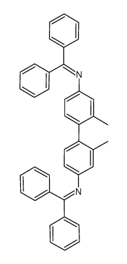 N,N'-(2,2'-dimethyl-[1,1'-biphenyl]-4,4'-diyl)bis(1,1-diphenylmethanimine)结构式