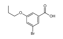 3-溴-5-丙氧基苯甲酸结构式