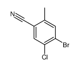 2-甲基-4-溴-5-氯苯甲腈结构式