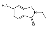 5-氨基-2-乙基-2,3-二氢-1H-异吲哚-1-酮结构式