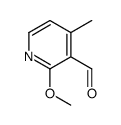 3-Pyridinecarboxaldehyde, 2-methoxy-4-methyl- (9CI)结构式