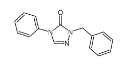 2-benzyl-4-phenyl-2,4-dihydro-3H-1,2,4-triazol-3-one结构式