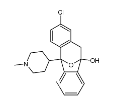 8-Chloro-6,11-dihydro-11-(1-methyl-4-piperidinyl)-5,11-epoxy-5H-benzo[5,6]cyclohepta[1,2-b]pyridin-5-ol结构式