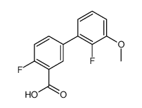 2-fluoro-5-(2-fluoro-3-methoxyphenyl)benzoic acid Structure