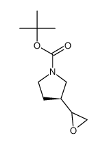 (S)-(S)-3-oxiranylpyrrolidine-1-carboxylic acid t-butyl ester结构式