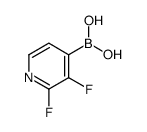 2,3-二氟吡啶-4-基硼酸结构式