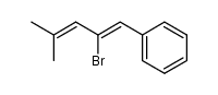 (Z)-2-Bromo-4-methyl-1-phenyl-1,3-pentadiene结构式