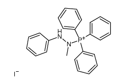 (1-methyl-2-phenylhydrazinyl)triphenylphosphonium iodide结构式
