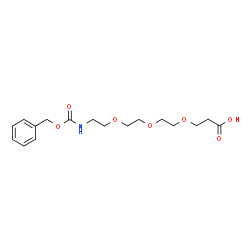Cbz-NH-PEG3-C2-acid结构式
