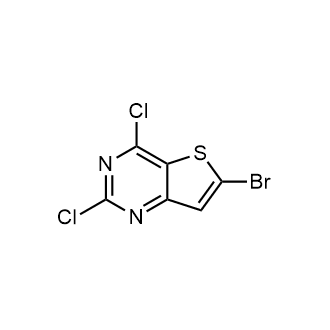 6-溴-2,4-二氯噻吩并[3,2-d]嘧啶结构式