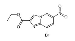 6-Nitro-8-bromo-imidazo[1,2-a]pyridine-2-carboxylic acid ethyl ester Structure