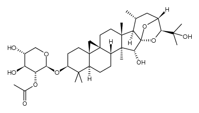 2'-O-acetylcimigenol-3-O-β-D-xylopyranoside Structure