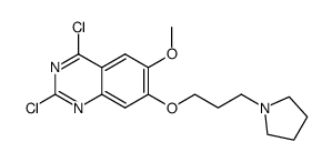 2,4-dichloro-6-methoxy-7-(3-(pyrrolidin-1-yl)propoxy)quinazoline Structure