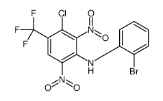 N-(2-bromophenyl)-3-chloro-2,6-dinitro-4-(trifluoromethyl)aniline Structure
