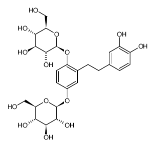 α,β-dihydrostilbene-2,3',4',5-tetrol 2,5-di(β-D-glucopyranoside) Structure