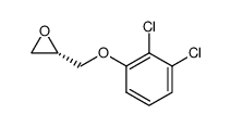 (2S)-2-([(2,3-dichlorophenyl)oxy]methyl)oxirane结构式