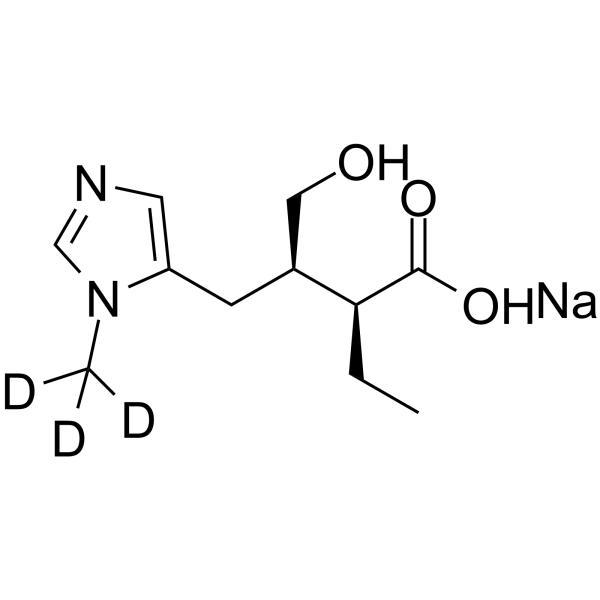 Pilocarpic Acid-d3 sodium salt结构式