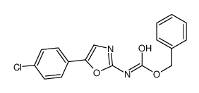 benzyl N-[5-(4-chlorophenyl)-1,3-oxazol-2-yl]carbamate Structure