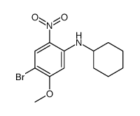 4-Bromo-N-cyclohexyl-5-methoxy-2-nitroaniline structure