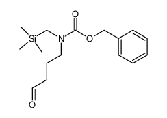 benzyl (4-oxobutyl)((trimethylsilyl)methyl)carbamate结构式